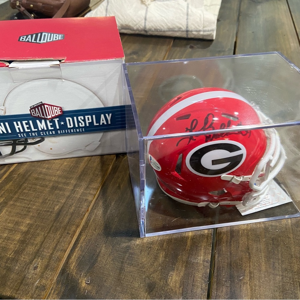 Hershel Walker signed Georgia Helmet